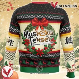 Christmas Is Here Mushoku Tensei Jobless Reincarnation Ugly Christmas Sweater, Unique Christmas Gift For Fans - Vesles2014S 3