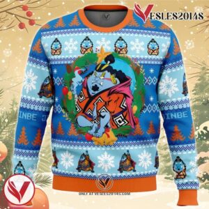 Christmas Jinbe One Piece Ugly Christmas Sweater, Unique Christmas Gift For Fans - Vesles2014S
