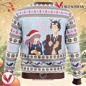Christmas Love A Silent Voice Ugly Christmas Sweater, Unique Christmas Gift For Fans - Vesles2014S 1