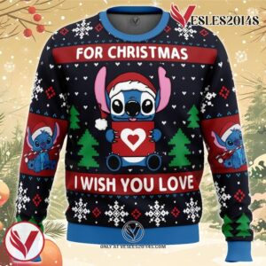 Christmas Love Stitch Ugly Christmas Sweater, Unique Christmas Gift For Fans - Vesles2014S