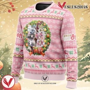 Christmas Magic Puella Magi Madoka Magica Ugly Christmas Sweater, Unique Christmas Gift For Fans - Vesles2014S 1
