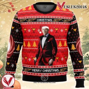 Christmas, Merry Christmas 007 James Bond Ugly Christmas Sweater, Unique Christmas Gift For Fans - Vesles2014S