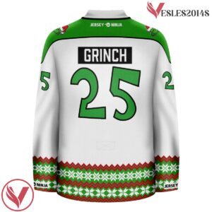 Christmas Merry Grinchmas Holiday Hockey Jersey - Vesles2014S 3