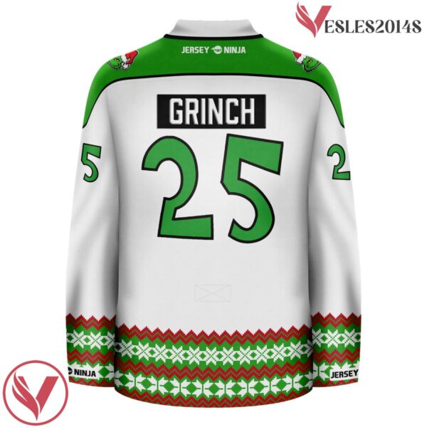 Christmas Merry Grinchmas Holiday Hockey Jersey - Vesles2014S 3
