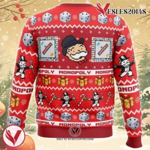 Christmas Monopoly Board Games Ugly Christmas Sweater, Unique Christmas Gift For Fans - Vesles2014S 1