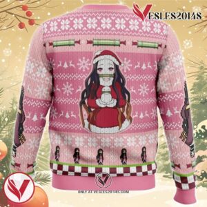 Christmas Nezuko Kamado Demon Slayer Ugly Christmas Sweater, Unique Christmas Gift For Fans - Vesles2014S 3