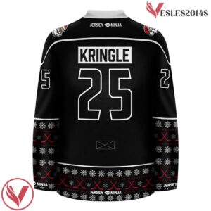 Christmas North Pole Hockey Nicks Blackout Holiday Hockey Jersey - Vesles2014S 3