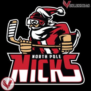 Christmas North Pole Hockey Nicks Blackout Holiday Hockey Jersey - Vesles2014S 4