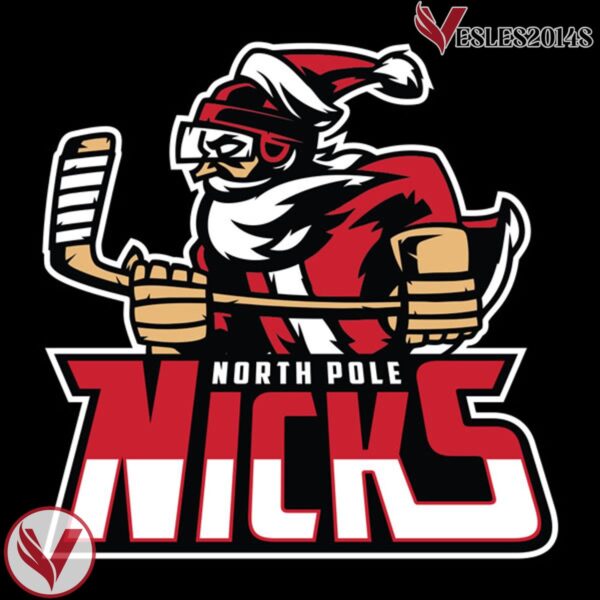 Christmas North Pole Hockey Nicks Blackout Holiday Hockey Jersey - Vesles2014S 4