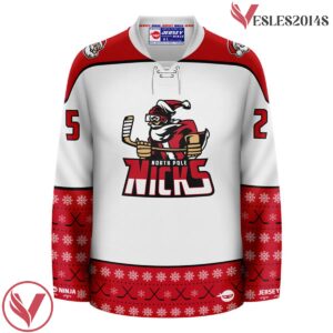 Christmas North Pole Hockey Nicks Whiteout Holiday Hockey Jersey - Vesles2014S 2