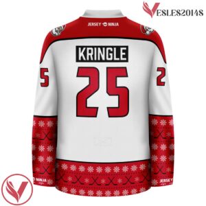 Christmas North Pole Hockey Nicks Whiteout Holiday Hockey Jersey - Vesles2014S 3