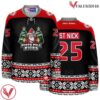Christmas North Pole Nicks Black Holiday Hockey Jersey - Vesles2014S