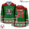 Christmas North Pole Nicks Green Holiday Hockey Jersey - Vesles2014S