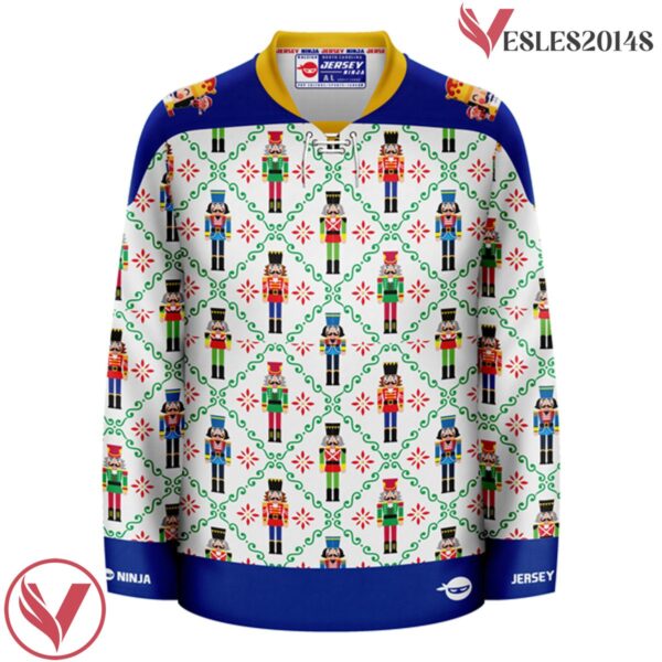 Christmas Nutcrackers Ugly Sweater Holiday Hockey Jersey - Vesles2014S 2