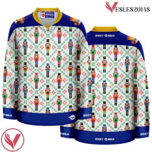 Christmas Nutcrackers Ugly Sweater Holiday Hockey Jersey - Vesles2014S