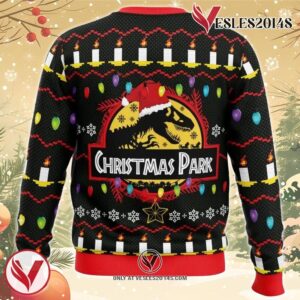 Christmas Park Jurassic Park Ugly Christmas Sweater, Unique Christmas Gift For Fans - Vesles2014S 1