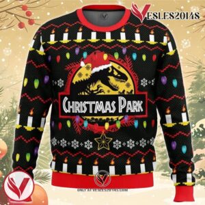 Christmas Park Jurassic Park Ugly Christmas Sweater, Unique Christmas Gift For Fans - Vesles2014S
