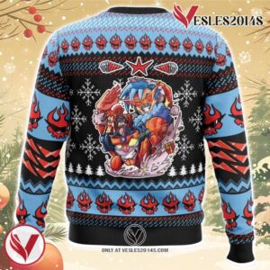 Christmas Party Tengen Toppa Gurren Lagann Ugly Christmas Sweater, Unique Christmas Gift For Fans - Vesles2014S 1