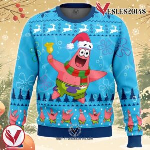 Christmas Patrick Sponge Bob Ugly Christmas Sweater, Unique Christmas Gift For Fans - Vesles2014S