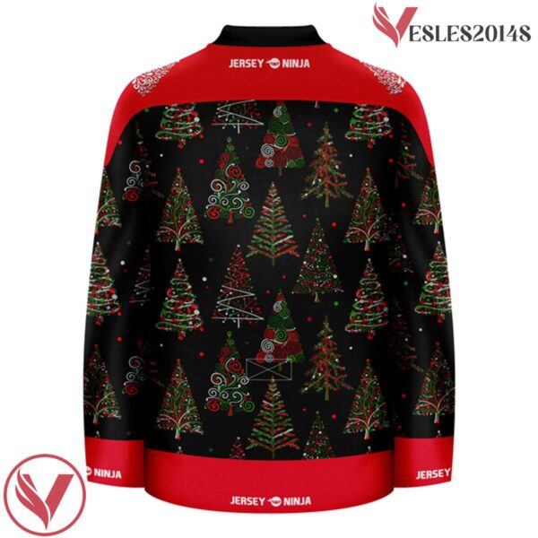 Christmas Pattern Abstract Trees Hockey Jersey - Vesles2014S 3
