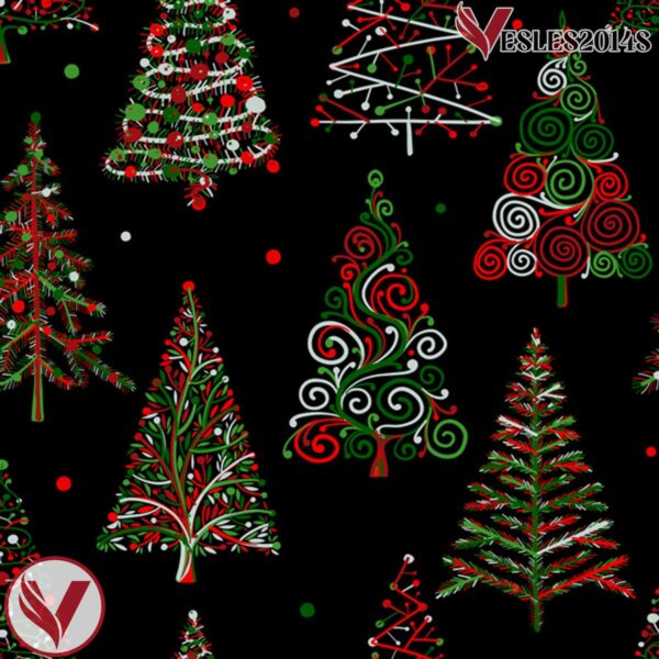 Christmas Pattern Abstract Trees Hockey Jersey - Vesles2014S 4