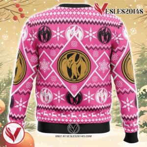 Christmas Pink Ranger Power Rangers Ugly Christmas Sweater, Unique Christmas Gift For Fans - Vesles2014S 1