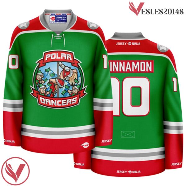 Christmas Polar Dancers Holiday Hockey Jersey - Vesles2014S
