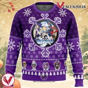 Christmas Quest Genshin Impact Ugly Christmas Sweater, Unique Christmas Gift For Fans - Vesles2014S