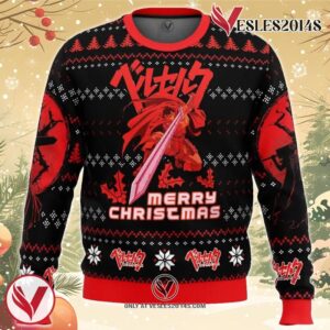 Christmas Red Guts Berzerk Ugly Christmas Sweater, Unique Christmas Gift For Fans - Vesles2014S