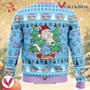 Christmas Rocko Rocko’s Modern Life Ugly Christmas Sweater, Unique Christmas Gift For Fans - Vesles2014S 1
