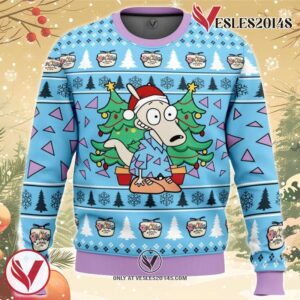 Christmas Rocko Rocko’s Modern Life Ugly Christmas Sweater, Unique Christmas Gift For Fans - Vesles2014S