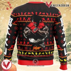 Christmas Ryu Street Fighter Ugly Christmas Sweater, Unique Christmas Gift For Fans - Vesles2014S 1