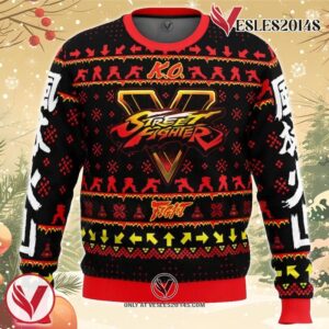 Christmas Ryu Street Fighter Ugly Christmas Sweater, Unique Christmas Gift For Fans - Vesles2014S
