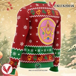Christmas Sailor Guardians Sailor Moon Ugly Christmas Sweater, Unique Christmas Gift For Fans - Vesles2014S 2