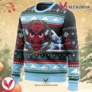 Christmas Sakonji Urokodaki Demon Slayer Ugly Christmas Sweater, Unique Christmas Gift For Fans - Vesles2014S 1