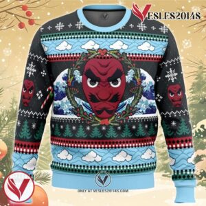 Christmas Sakonji Urokodaki Demon Slayer Ugly Christmas Sweater, Unique Christmas Gift For Fans - Vesles2014S