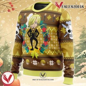 Christmas Sanji One Piece Ugly Christmas Sweater, Unique Christmas Gift For Fans - Vesles2014S 1