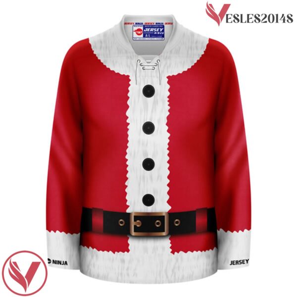 Christmas Santa Suit Hockey Jersey - Vesles2014S 2