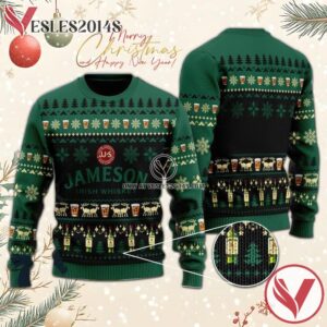 Christmas Scenes With Jameson Irish Whiskey Ugly Sweater, Unique Winter Outfits For Fans - Vesles2014S  1