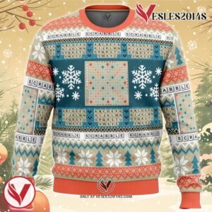 Christmas Scrabble Board Games Ugly Christmas Sweater, Unique Christmas Gift For Fans - Vesles2014S
