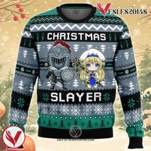 Christmas Slayer Goblin Slayer Ugly Christmas Sweater, Unique Christmas Gift For Fans - Vesles2014S
