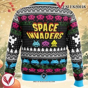 Christmas Space Invaders Ugly Christmas Sweater, Unique Christmas Gift For Fans - Vesles2014S 1