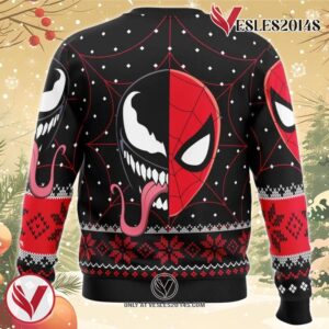 Christmas Spider-man Venom Marvel Comics Ugly Christmas Sweater, Unique Christmas Gift For Fans - Vesles2014S 1
