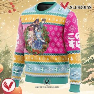 Christmas Spirit Konosuba Ugly Christmas Sweater, Unique Christmas Gift For Fans - Vesles2014S 1
