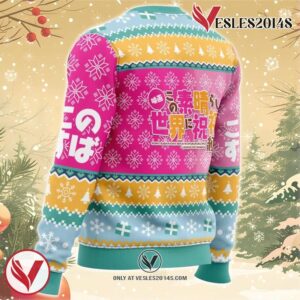 Christmas Spirit Konosuba Ugly Christmas Sweater, Unique Christmas Gift For Fans - Vesles2014S 2