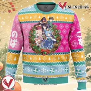 Christmas Spirit Konosuba Ugly Christmas Sweater, Unique Christmas Gift For Fans - Vesles2014S