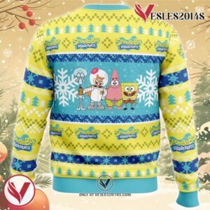 Christmas Spongebob Nickelodeon Ugly Christmas Sweater, Unique Christmas Gift For Fans - Vesles2014S 1