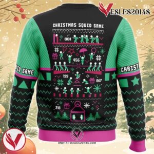 Christmas Squid Game Ugly Christmas Sweater, Unique Christmas Gift For Fans - Vesles2014S 3
