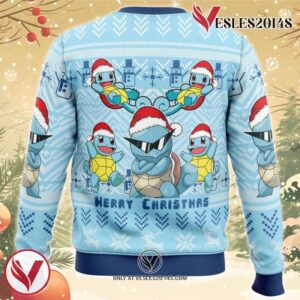 Christmas Squirtle Pokemon Ugly Christmas Sweater, Unique Christmas Gift For Fans - Vesles2014S 1