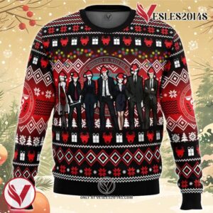 Christmas Staff Psycho-Pass Ugly Christmas Sweater, Unique Christmas Gift For Fans - Vesles2014S